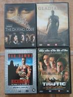 DVD films: Gladiator Kickboxer Traffic Da Vinci code, Cd's en Dvd's, Dvd's | Thrillers en Misdaad, Ophalen of Verzenden