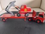 Vintage Matchbox set Transporter and excavator, Ophalen of Verzenden, Gebruikt