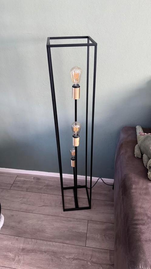 Lucide Ruben Hanglamp en Vloerlamp SET (Industrieel Design), Huis en Inrichting, Lampen | Hanglampen, Zo goed als nieuw, Metaal