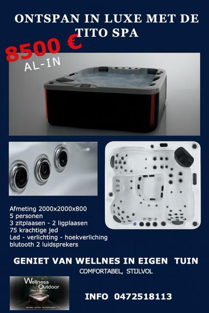 Nieuwe Jacuzzi Actie - Tito Spa, Tuin en Terras, Zwembad-toebehoren, Nieuw, Ophalen of Verzenden