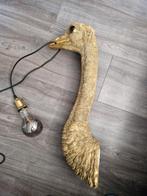 Lamp / hanglamp struisvogel goud, Overige materialen, Zo goed als nieuw, 50 tot 75 cm, Ophalen