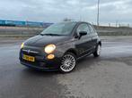 Fiat 500 C 1.2 Lounge (69pk) 2010, Zwart, Auto's, Voorwielaandrijving, 1242 cc, 4 cilinders, 840 kg