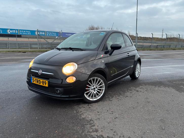 Fiat 500 C 1.2 Lounge (69pk) 2010, Zwart, Auto's, Fiat, Particulier, Benzine, B, Hatchback, Handgeschakeld, Geïmporteerd, Zwart