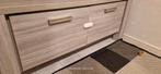 Houten TV kast - grey wash - makkelijk te demonteren, Ophalen, (Half)hoge kast, Gebruikt, 50 tot 100 cm
