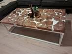 Salontafel epoxy hout, Ophalen, Gebruikt, 100 tot 150 cm, 50 tot 100 cm