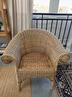 Rieten stoel Fauteuil - Landelijke Stijl, Huis en Inrichting, Fauteuils, Gebruikt, Minder dan 75 cm, Riet of Rotan, Ophalen of Verzenden