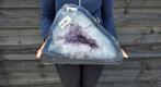 Amethist geode 17x35x25 14.89 KG, Verzamelen, Mineralen en Fossielen, Ophalen of Verzenden