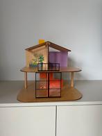 Djeco houten poppenhuis compleet met inboedel, Kinderen en Baby's, Poppenhuis, Gebruikt, Ophalen of Verzenden