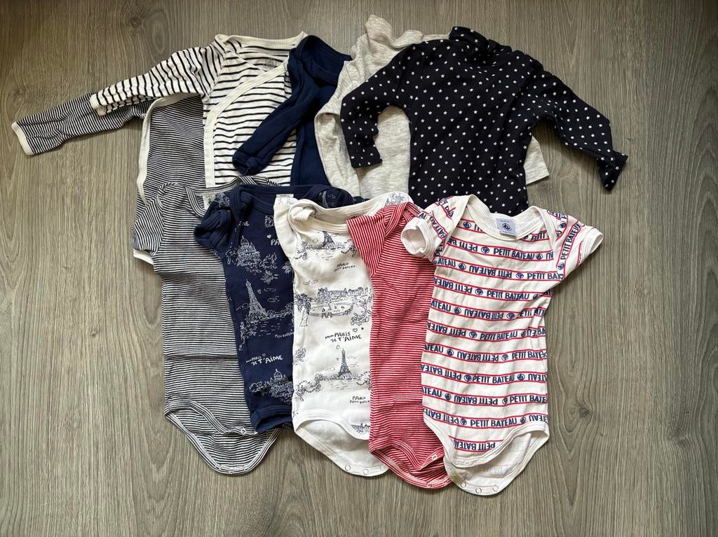 Petit Bateau Rompers Set maat 67, Kinderen en Baby's, Ophalen of Verzenden, Zo goed als nieuw, Maat 68