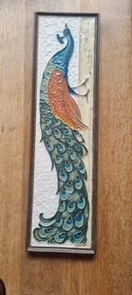 Cloisonne tegel Porceleyne Fles Pauw, Antiek en Kunst, Antiek | Wandborden en Tegels, Ophalen of Verzenden