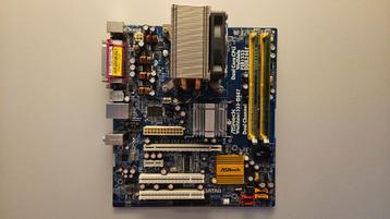 Asrock Wolfdale1333-D667 + Intel Celeron 346 + 1GB beschikbaar voor biedingen