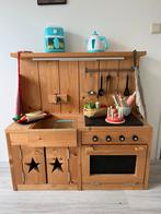 Speelkeuken van steigerhout met accessoires, Ophalen, Gebruikt, Hout, Speelkeuken-accessoire