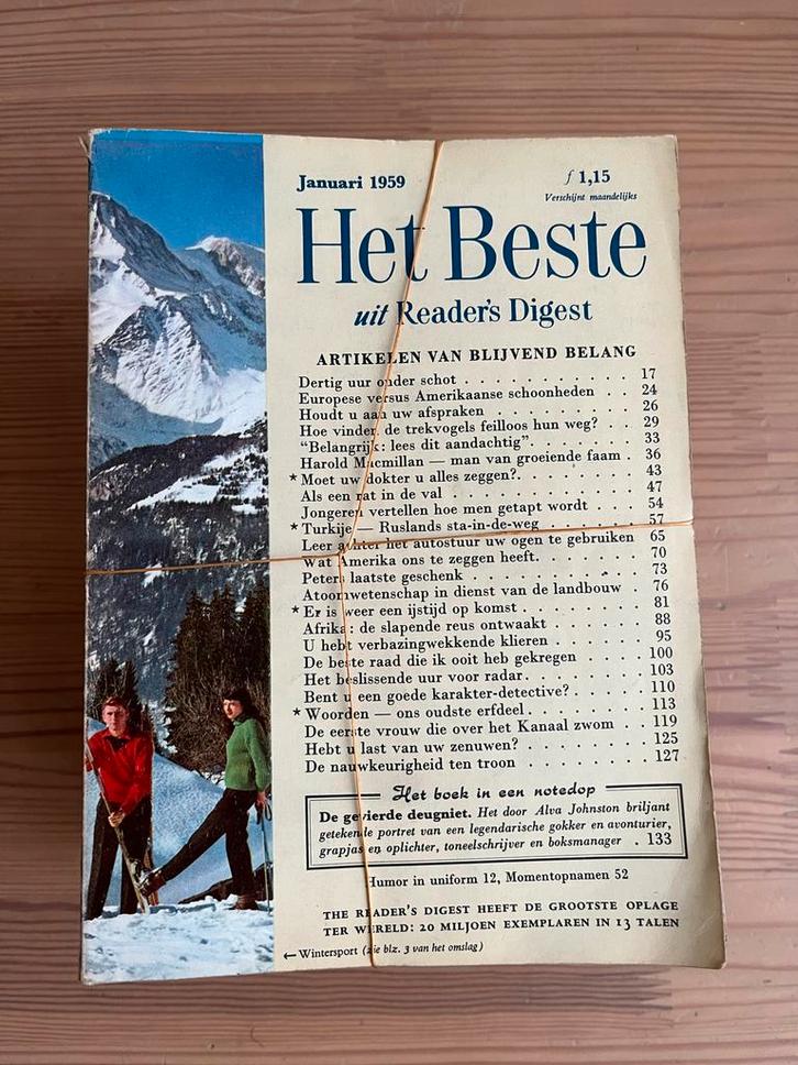 Het Beste Reader's Digest 1959 Compleet, Boeken, Tijdschriften en Kranten, Gelezen, Overige typen, Ophalen of Verzenden