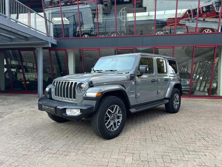 Jeep Wrangler Unlimited 4xe 380 Sahara | Leder | Navi | ACC, Auto's, Jeep, Bedrijf, Te koop, Wrangler, 4x4, ABS, Achteruitrijcamera