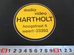 sticker Weert audio video HARTHOLT Hoogstraat 6 04950-33392, Ophalen, Zo goed als nieuw, Bedrijf of Vereniging