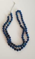 Glazenkraal halsketting, Overige materialen, Verstelbaar, Blauw, Ophalen of Verzenden