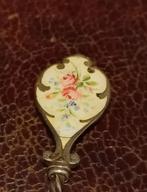 Zilveren theelepeltje met emaille, Antiek en Kunst, Ophalen of Verzenden