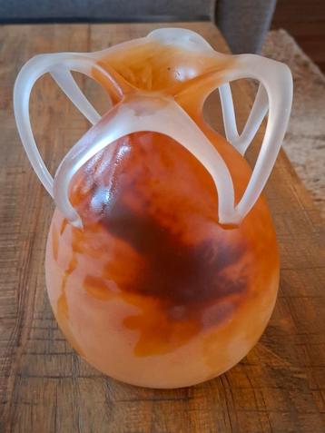 Unieke Glazen Kunst Vaas beschikbaar voor biedingen