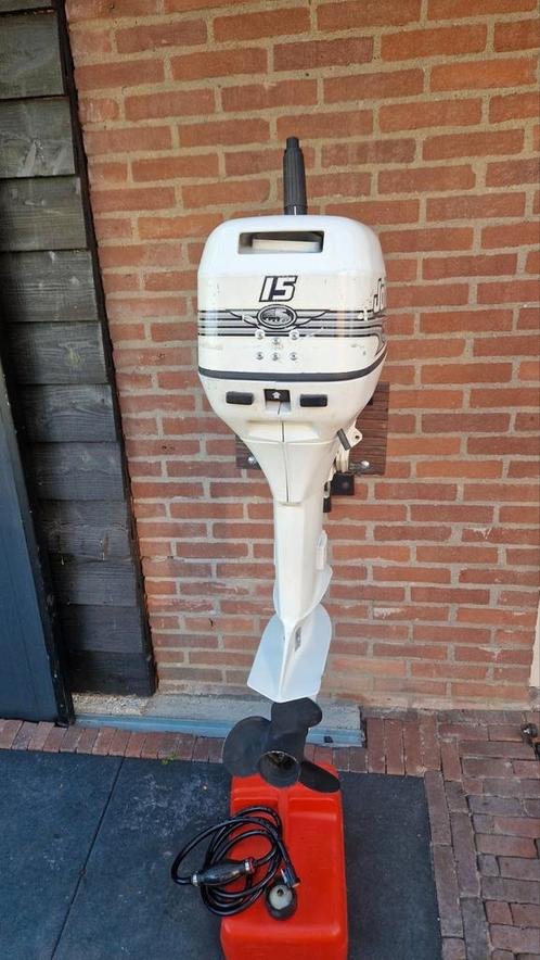 Johnson 15pk kortstaart 2005, Watersport en Boten, Buiten- en Binnenboordmotoren, Gebruikt, Benzine, 10 tot 30 pk, Ophalen of Verzenden