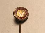 Emaille/Metalen VREDESTEIN BANDEN Speld (Rood/Wit)., Verzenden, Zo goed als nieuw, Transport, Speldje of Pin