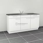 Nieuw alpine wit keukenblok 1.80m, spoelbak, op voorraad !!, Ophalen, Wit, 150 tot 200 cm, Nieuw