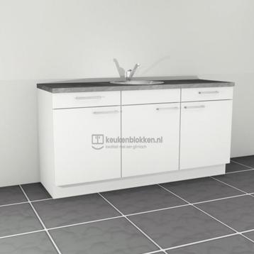 Nieuw alpine wit keukenblok 1.80m, spoelbak, op voorraad !! beschikbaar voor biedingen