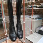 Laarzen zwart leder Sensunique mt 40, Hoge laarzen, Zwart, Sensunique, Ophalen of Verzenden