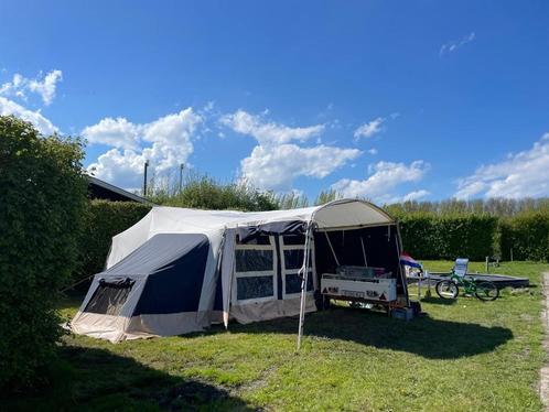 Vouwwagen Trigano Odyssee GL (2018), Caravans en Kamperen, Vouwwagens, Trigano, meer dan 6, Beige, Aanwezig, Ophalen