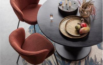 Set Bouclé eetkamerstoelen - BePureHome beschikbaar voor biedingen
