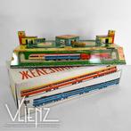 Vintage, retro blikken treinbaan Russisch speelgoed blik, Antiek en Kunst, Antiek | Speelgoed, Ophalen of Verzenden