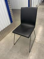 Zwartleren stoelen, Ophalen, Zwart, Leer, Zo goed als nieuw