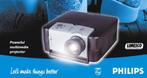 Philips LC4750 Impact Projector met nieuwe reserve UHP 120W, Philips, HD (720), Verzenden, Zo goed als nieuw