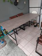 Eettafel met 4 stoelen, Huis en Inrichting, Tafels | Eettafels, Ophalen, Strak, 200 cm of meer, 50 tot 100 cm
