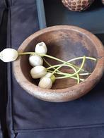 Houten schaal /kom/bowl,sleets ,doorleefd ,landelijk sober, Ophalen of Verzenden