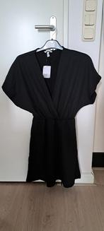 H&M crinkle jurk met overslag, H&M, Zwart, Nieuw, Ophalen of Verzenden