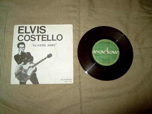 1 single  Elvis Costello = Olivers army, Cd's en Dvd's, Vinyl Singles, Gebruikt, Single, Pop, 7 inch, Ophalen of Verzenden