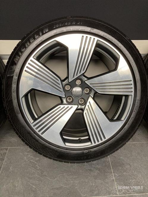 21” originele Audi Etron velgen + Michelin banden 5x112 4KE, Auto-onderdelen, Banden en Velgen, Banden en Velgen, Zomerbanden