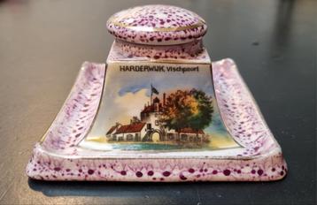 Inktpot antiek Harderwijk Vischpoort - Kwadraat  beschikbaar voor biedingen