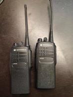 Motorola GP 340 UHF setje - Met nieuwe accu's -, Telecommunicatie, Ophalen of Verzenden, Gebruikt, 2 to 5 km, Portofoon of Walkie-talkie