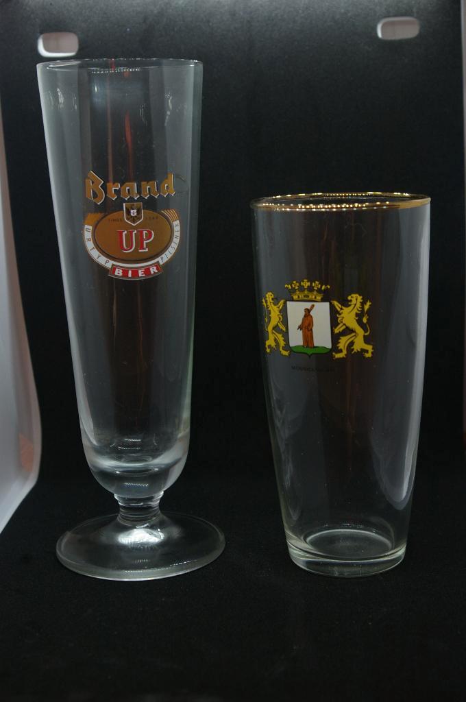 Diverse glazen met reclame., Verzamelen, Merken en Reclamevoorwerpen, Nieuw, Gebruiksvoorwerp, Ophalen of Verzenden