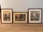 Twee gravures en foto van Amsterdam, Ophalen