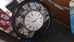 Klok + kaarshouders, Ophalen, Zo goed als nieuw, Analoog, Wandklok