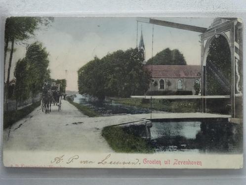 ZEVENHOVEN  Ophaalbrug Rijtuig, Verzamelen, Ansichtkaarten | Nederland, Gelopen, Zuid-Holland, Voor 1920, Verzenden