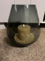 Vaas/sfeerlicht smoke glas, Ophalen, Overige kleuren, Minder dan 50 cm, Glas