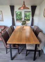 Eetkamertafel en 6 stoelen, Huis en Inrichting, Complete eetkamers, Ophalen, Gebruikt, 4 tot 6 stoelen