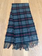 Burberry Sjaal - Klassiek Design - Blauw, Ophalen of Verzenden, Zo goed als nieuw, Burberry, Sjaal