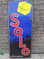 Oud emaillebord Solo Margarine (Emaillerie Belge), Ophalen of Verzenden, Zo goed als nieuw, Reclamebord