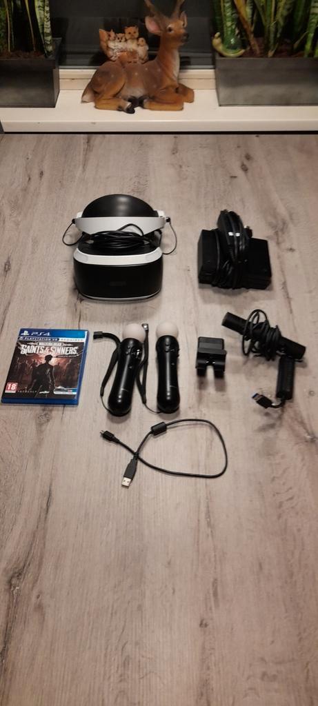 Aangeboden Playstation VR 1 voor PS 4 incl.vr horrorgame, Spelcomputers en Games, Virtual Reality, Zo goed als nieuw, Sony PlayStation