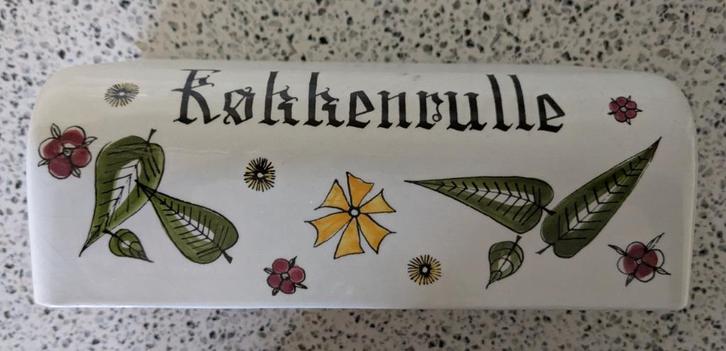 Knabstrub keukenrolhouder - deens design, Antiek en Kunst, Antiek | Keramiek en Aardewerk, Ophalen of Verzenden