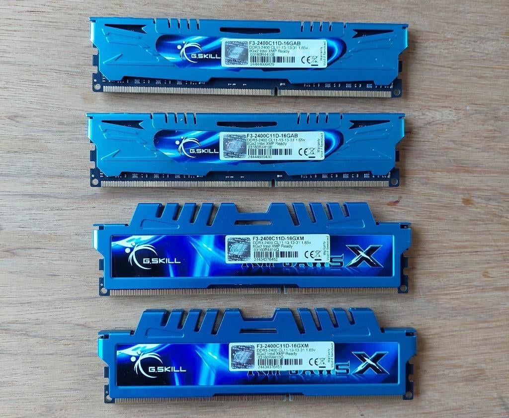32GB  G.Skill Ripjaws X 2400Mhz DDR3 PC geheugen, Computers en Software, RAM geheugen, Ophalen, 32 GB, 2400 1600 1333, DDR3